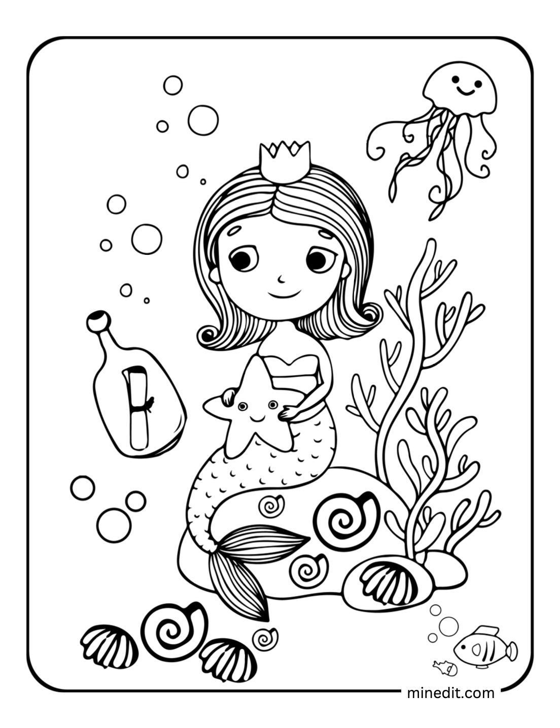 Mermaid Coloring Pages